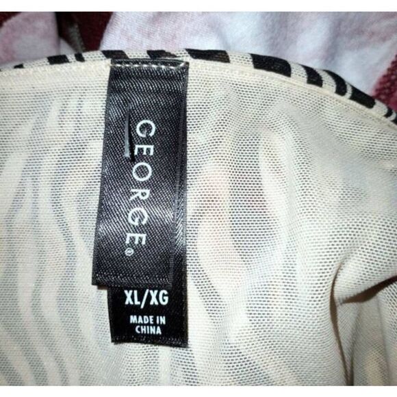 GEORGE BEIGE & BROWN ANIMAL-PRINT CAMI SZ.XL EUC - Picture 3 of 4